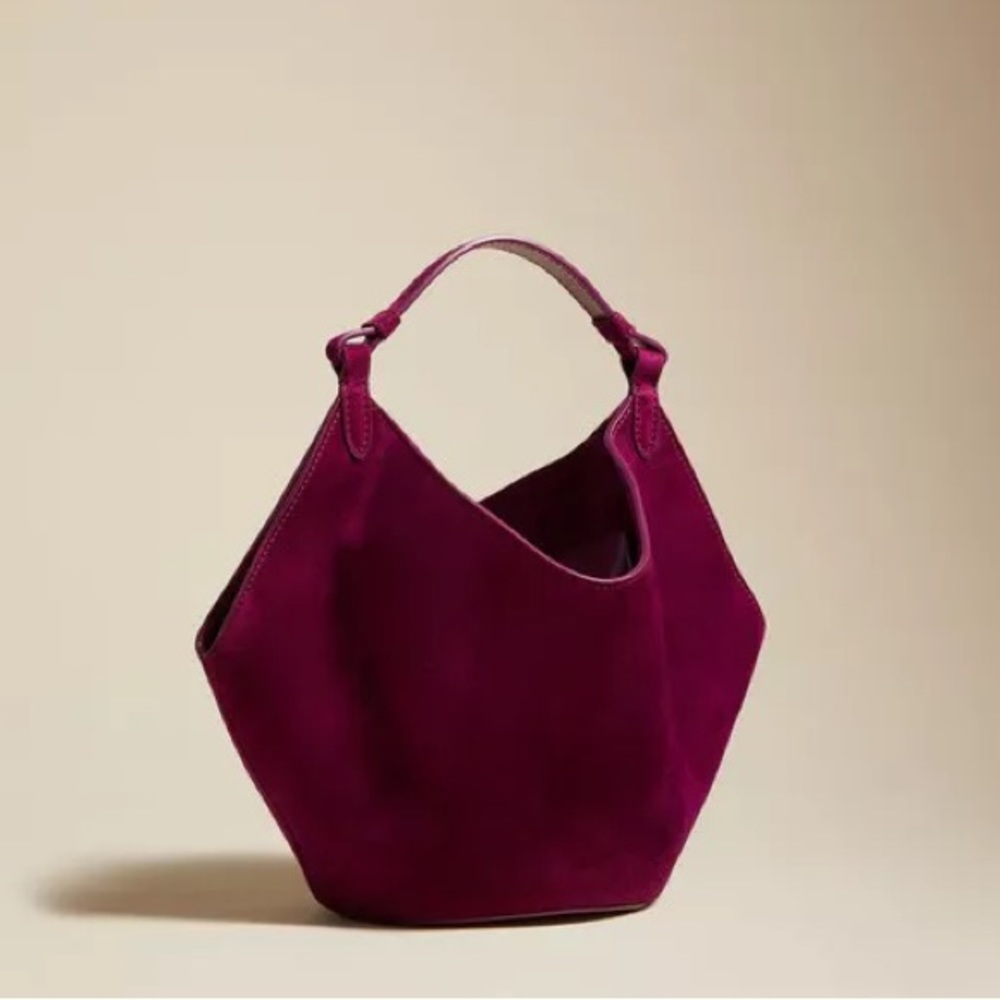 Khaite Suede Mini Lotus Bag